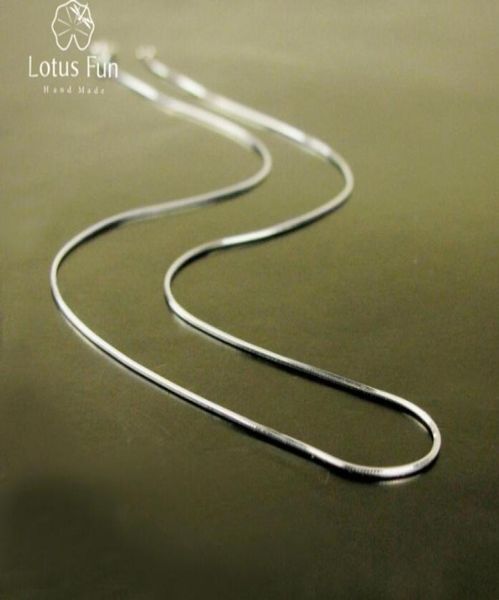 

real 925 sterling silver handmade fine jewelry lossy femme necklace chocker chain for women collier7108495