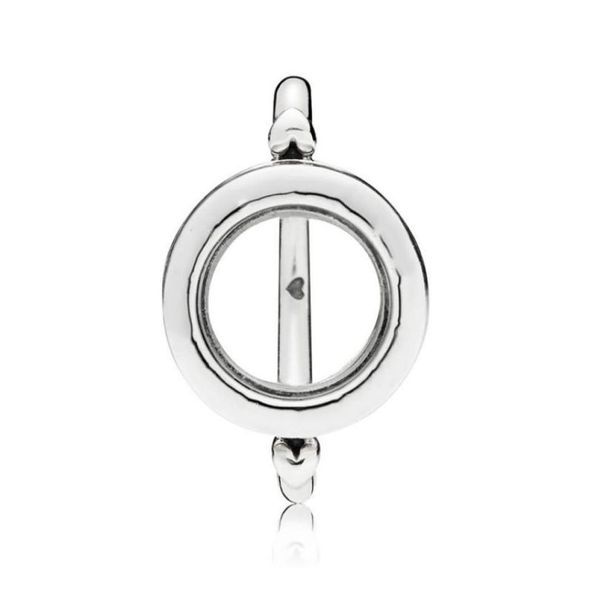 

new trendy 925 sterling silver fashion signature floating locket ring for women wedding party gift fine europe jewelry original d11817624, Slivery;golden