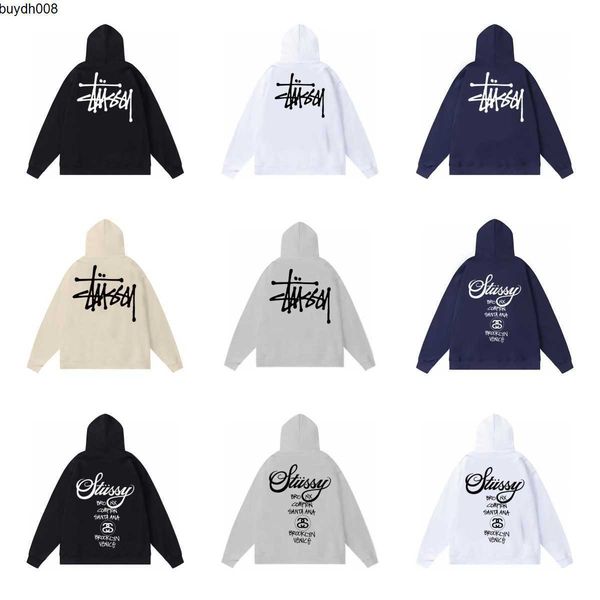 

2023 men's hoodies sweatshirts original new classic print black 8 sweater stu world tour youth coat