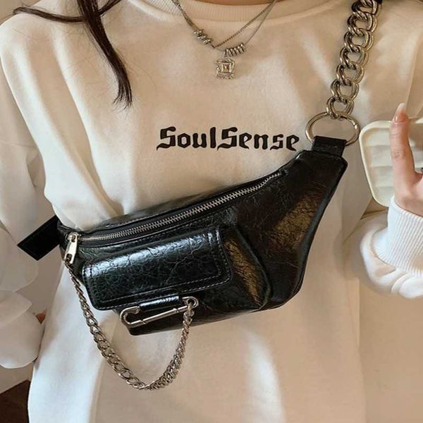 

niche design bags autumn and winter new fashion hundred crossbody bag ladies chest bag 0809