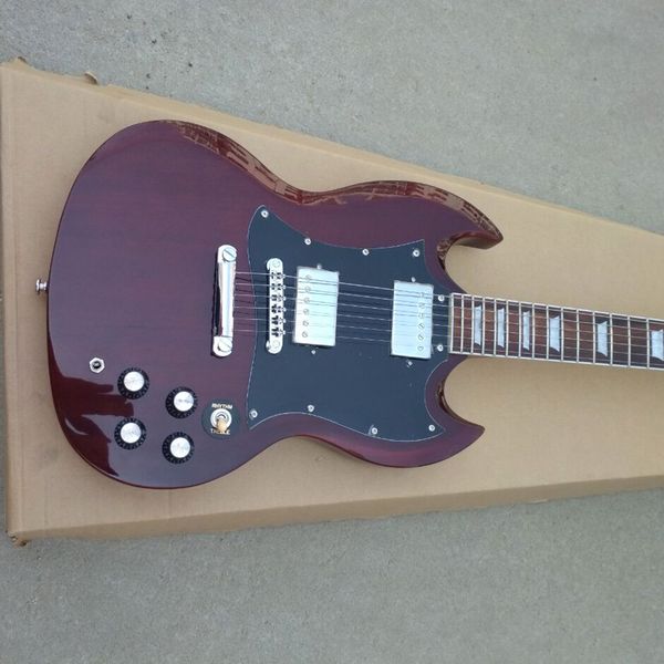 

sg standard limited edition dark wine red 6-string solid mahogany electric guitar
