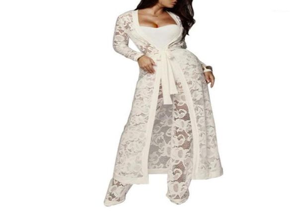 

women039s tracksuits women039s women lace summer pants jumpsuit suit high waist transparent effect casual slimming clot5779037, Gray