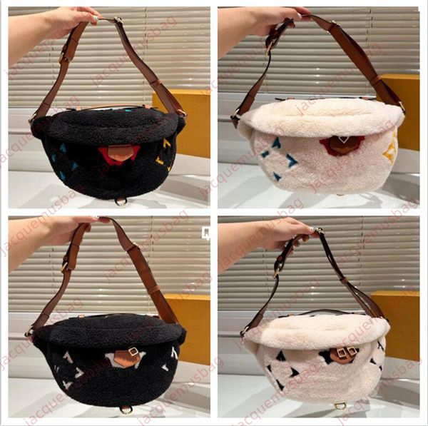 

discovery bum bags waist bag belt bag designer l women soft plush fanny pack bumbag men chest pack lambswool wallet shoulder crossbody hobo