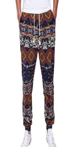 

men039s harem pants national style printed drawstrings pants cotton linen drawstring pockets size plus casual men long trousers4638319, Black