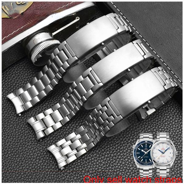 

watch bands bracelet 300 600 solid stainless steel strap men band chain 19mm 20mm 22mm 230803, Black;brown