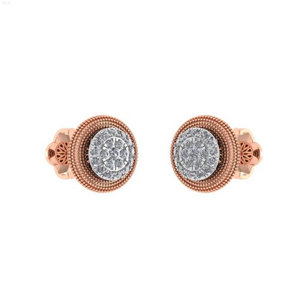 

selling 14kt 4.5 gram yellow gold 0.75 carat natural diamond three different shapes square round and oval shaped stud, Golden