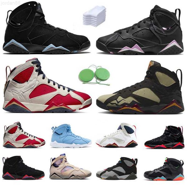 

2023 jumpman 7 7s mens basketball shoes barely grape chambray afrobeats quai 54 sapphire olive pantone citrus bordeaux cardinal raptors trai, Black