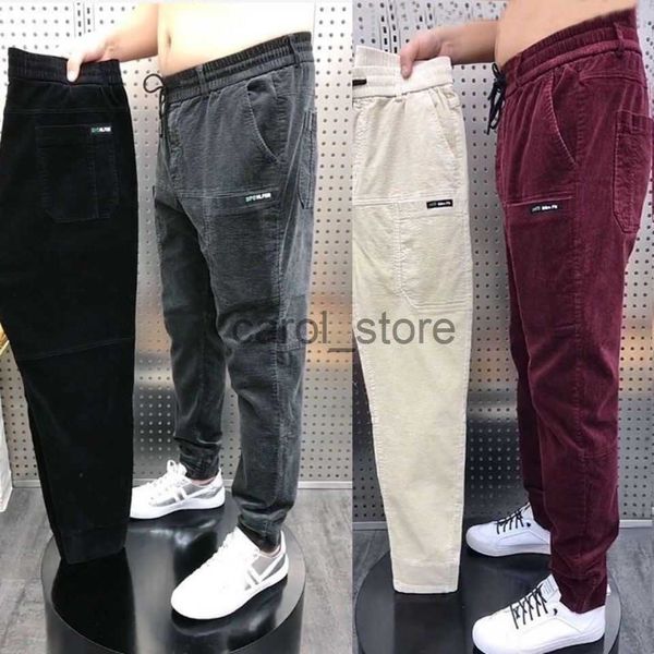 

men's pants new autumn joggers sweatpants men casual cargo pants trousers male multi-pocket cotton track pants fashion solid trousers j, Black