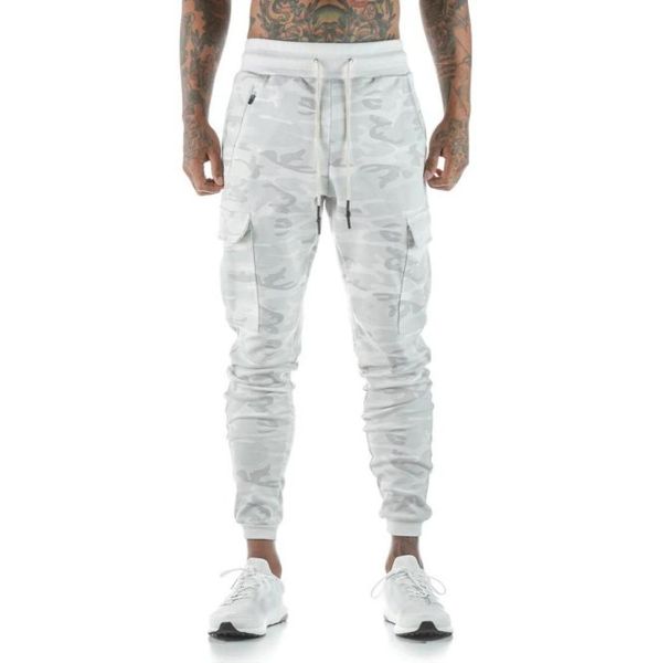 

godlikeu summer mens cargo pants camo winter casual white camouflage fitness sport training trousers4314530, Black