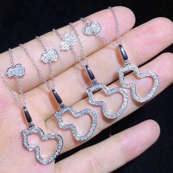 

strands, strings designer qilin gourd necklace thickened electroplated 18k gold inlaid diamond white fritillaria red agate light luxury grad, Black