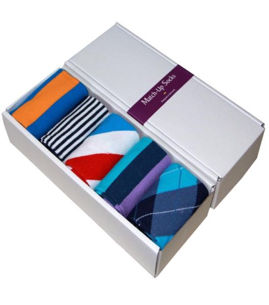 

combed cotton brand men sockscolorful dress socks 5 pairs lot no gift box7371503, Black