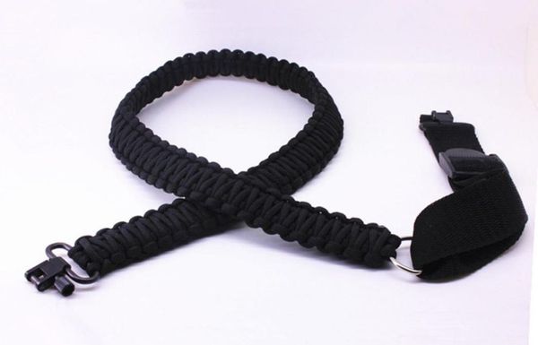 

brand new adjustable paracord tactical 550 rifle sling strap with swivels9861261