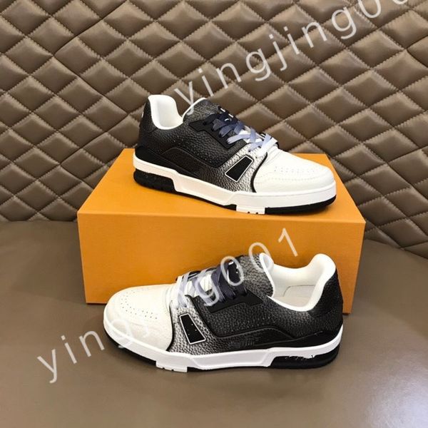 

2023 mens new sneakers fashion trend oblique side classic floral designer casual versatile mens outdoor driving airport walking rd220631, Black