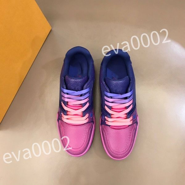 

luxurys designer men wedge outsole calfskin platform shoes rubber sneakers fashion casual shoe block fluorescent white sneakers rd0632, Black