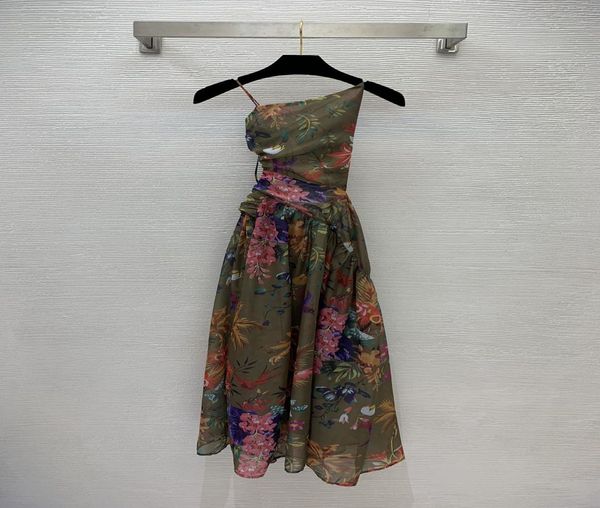 

2022 n fashion custom silk cotton print slip dress012348640718, Black