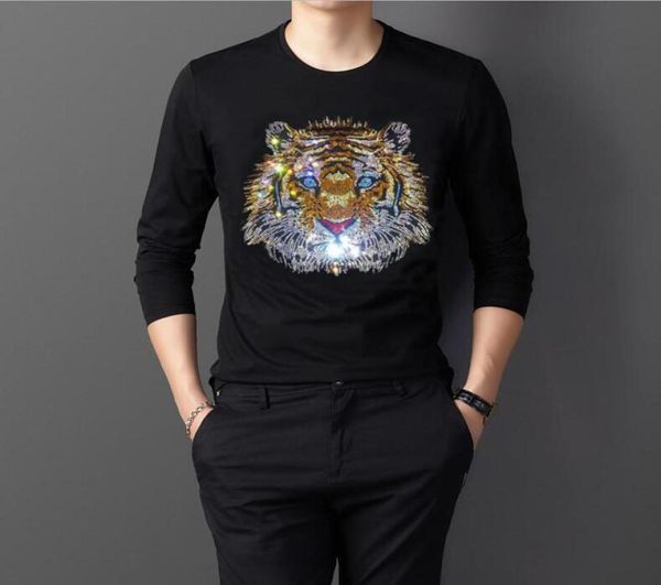 

rhines spring autumn casual men long tshirt solid color drill men long shirts 023226293, White;black