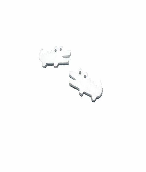 

fashion classic crocodile silver earring animal studs earrings jewelry for women whole delicate earrings5025075, Golden;silver