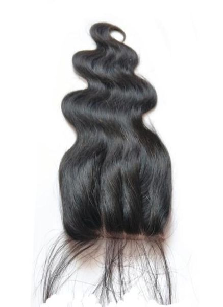 

9a closure malaysian peruvian indian brazilian virgin body wave straight hair weaves 44 lace closure human hair63521426419392, Black;brown
