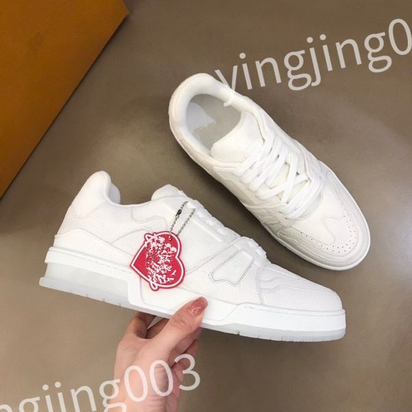 

2023 new luxury trainer casual shoes sports shoes golden fashion men women casual shoes white leather flat shoe quality 39-45 rd220803, Black