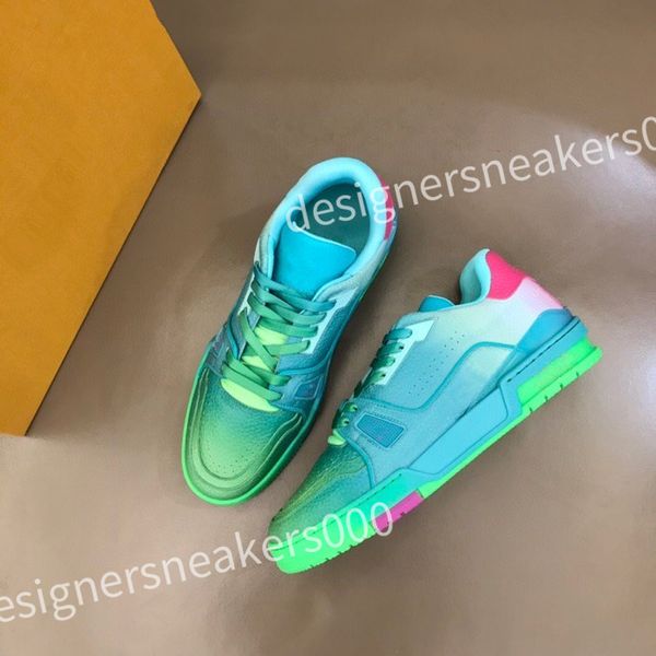 

2023 luxury fashion men casuals shoes thick bottoms running sneakers popular elastic band low leather designer outdoor run casual athletic, Black