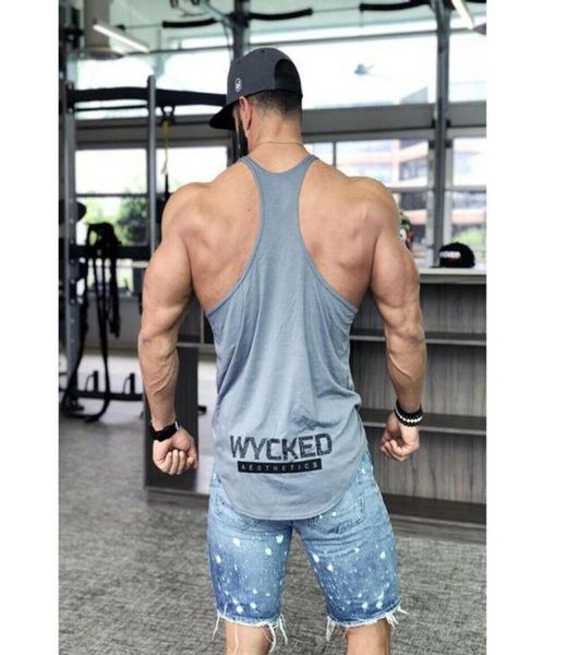 

wholebrand gyms stringer clothing bodybuilding tank men fitness singlet sleeveless shirt cotton muscle vest undershirt6914739, White;black