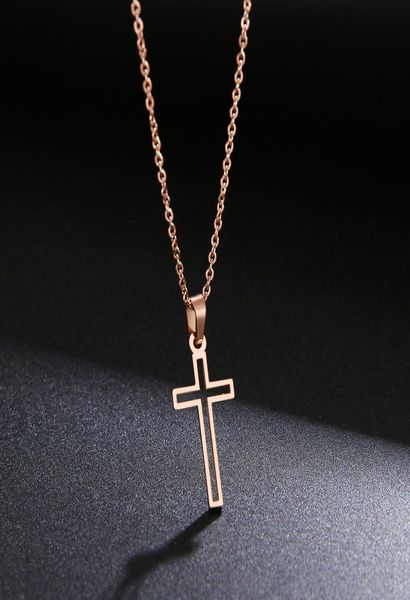 

stainless steel necklace for women lover's gold and silver color chain necklace small gold religious jewelry6590023