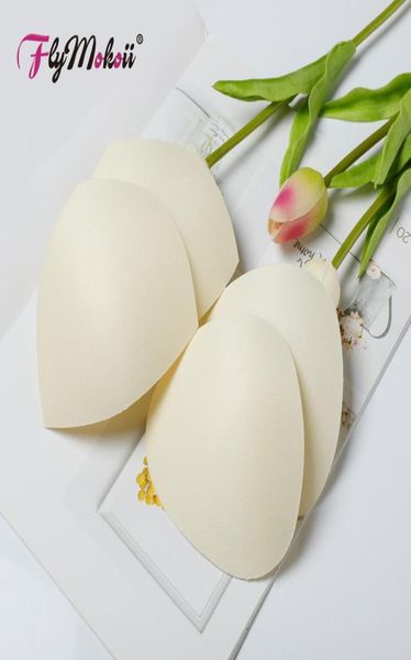 

10 pairs lot women summer swimsuit padding enhancers thin sponge foam for dresses whole bra pads inserts push up for sports361y6948542, Black;white