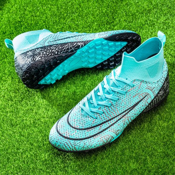 

dress shoes hightquality soccer shoes haaland competition training anti slip wear resistant fustal football boots chuteira society 230804, Black