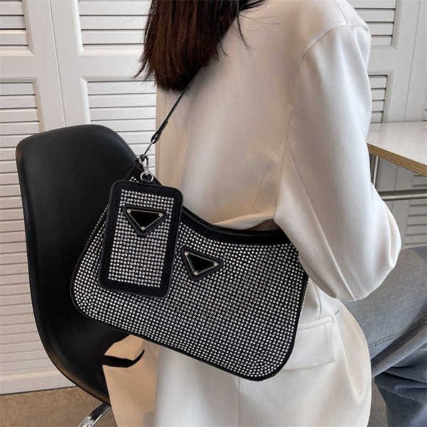 

factory direct sales summer women 2023 new street drill one shoulder underarm fashion small crowd bag