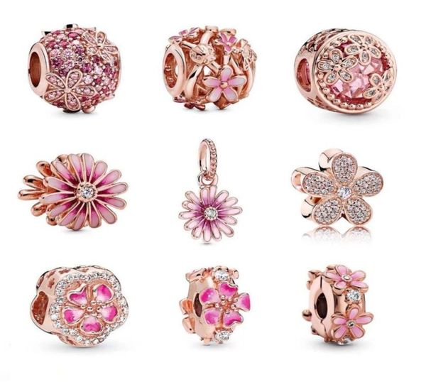 

s925 family charm diy beads fit style charms bracelets for european rose gold bracelet & collier242r2453652, Black