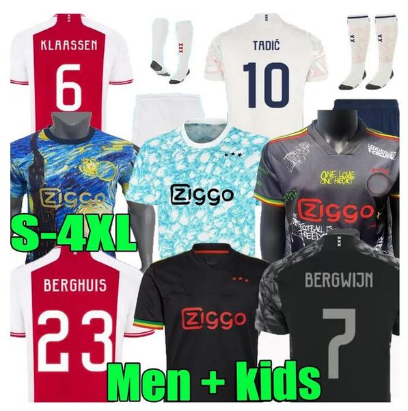 

tadic 22 23 24 soccer jerseys fans player alvarez bassey berghuis third black kit blind klaassen bergwijn marley vos godts 2023 2024 footbal, Black;yellow