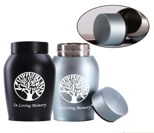 

tree of life cremation jewelry urn aluminum alloy ashes jar big jar keepsake memorial pet or humanin loving memory71442885050008, Silver