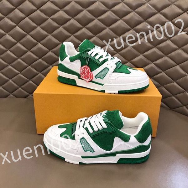

2023 new sneakers charlie rubber hand-crafted outsole fashion designer shoes calfskin canvas casual mens rd0803, Black