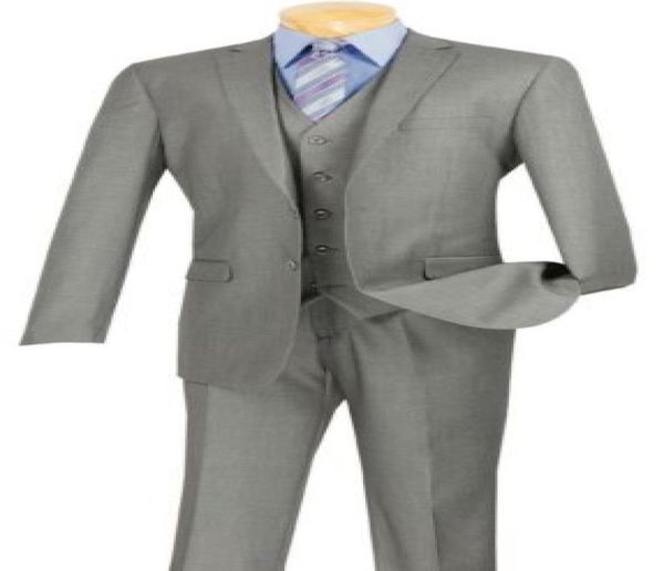 

classic highquality mens gray mens office suite and mens groomsmen dress 3 jacket pants vest custom made8722153, White;black