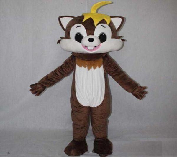 

2019 discount factory squirrel mascot costume for to wear for for party4196454, Red;yellow