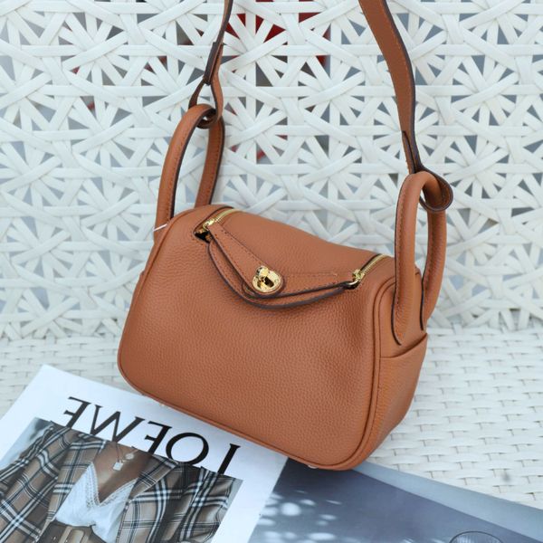 

luxury h ermes lindiss bags for sale 2023 new mini lindi bag cow leather doctors womens fashion one shoulder diagonal cross portable pillow