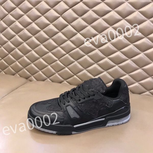

luxury shoes home trainer sneaker maxi diy buckle designer men woman leather sneaker causal shoes board shoes trainer rd0803, Black