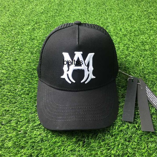 

2022 men and women passing brothers baseball cap hat embroidery animal black sun hat mesh trucker hats, Blue;gray