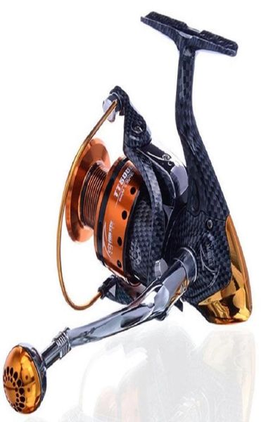 

hlq saltwater new arrival metal spinning fishing reel coil carretilha pesca 20006000 series 121bb 511 3553648