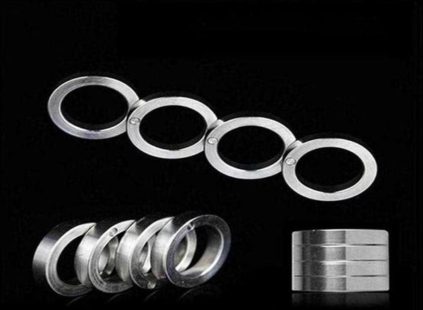 

stainless steel metal knuckle finger tiger selfdefense four fingers safety fitness exercise pocket edc tool hw604259y9293968