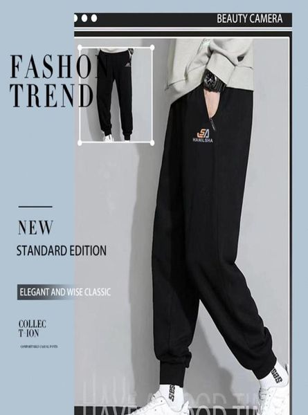 

winter sports pants men loose plus size casual trousers for fat people velvet thickening s338184354834995876, Black