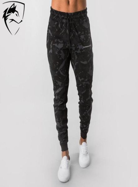 

brand new mens joggers sweatpants gyms camouflage pants fitness men training sportswear trousers camo casual pants1337726, Black