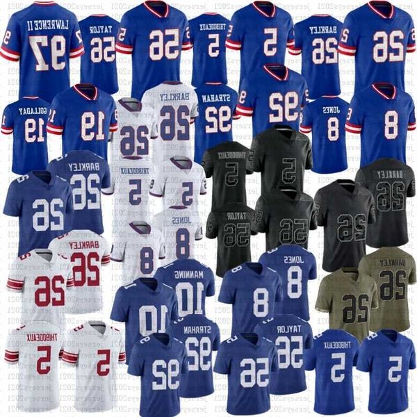 

kayvon thibodeaux saquon barkley football jersey darren waller dexter lawrence ii giant eli manning daniel jones kenny golladay strahan stit