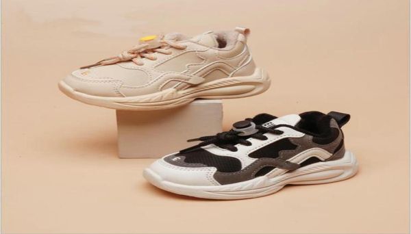 

kids shoes warm sport sneakers boys girls winter thicken nonslip casual cotton shoes snow boots size 213040725494508326, Black