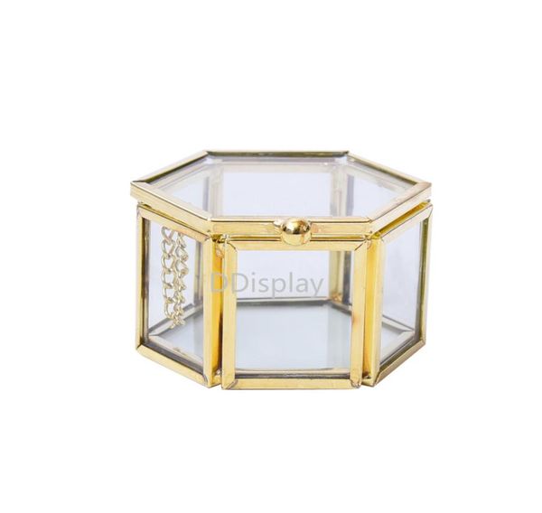 

ddisplay wedding rings glass jewelry box mini gold vintage proposal ring box transparent engagement rings jewelry case for lady2565084, Black;white