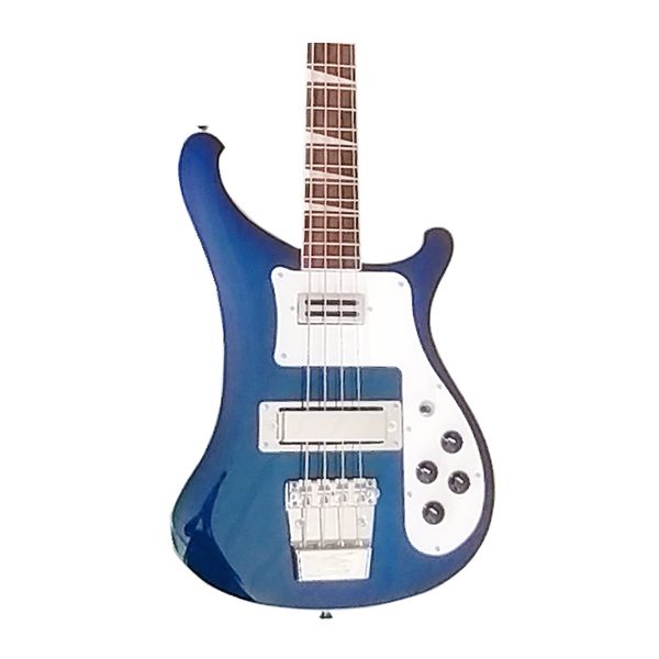 

customized green ricken electric bass backer 4 strings wood