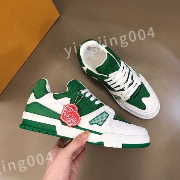 

2023 new man woman downtown leather sneakers sporty shoes wholesale white black blue casual shoe rubber sole trainer sneaker size 39-45 rd08