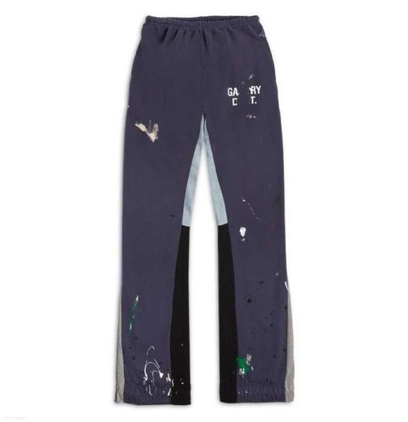 

men039s pants ies dept designer sweatpants sports painted flare pant26725897, Black