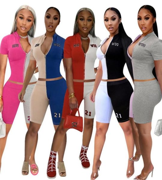 

womens outfits short sleeve jacket shorts tracksuit 2 piece set cardigan shorts suits jogger sport suit sweatshirt tights sport su1633483, Gray