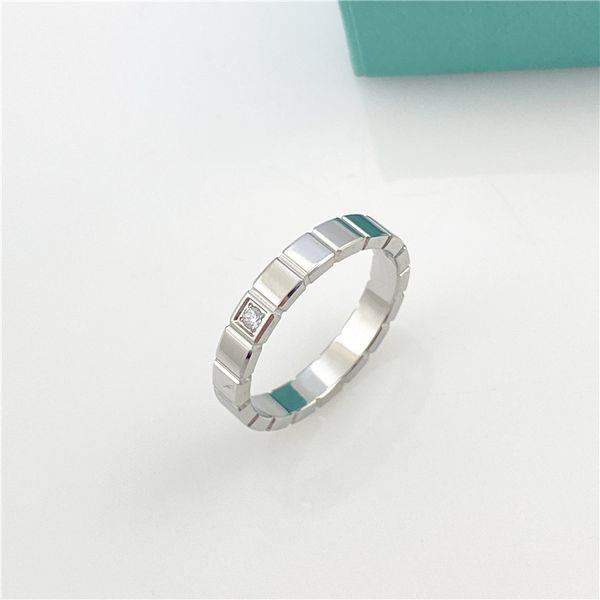 

designer ring diamond rings fashion jewelry woman men rise gold silver titanium steel designer jewellery ice checked ring party bitrthday we